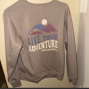 Eddie Bauer Taupe Adventure Crewneck Sweater